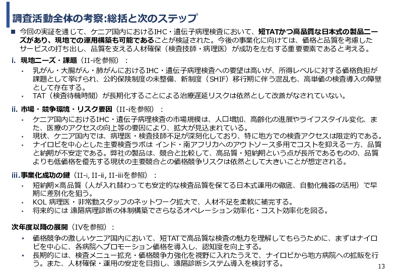 令和６年度「ケニアにおけるがん診断アクセス普及のための基礎プロジェクト」事業報告書